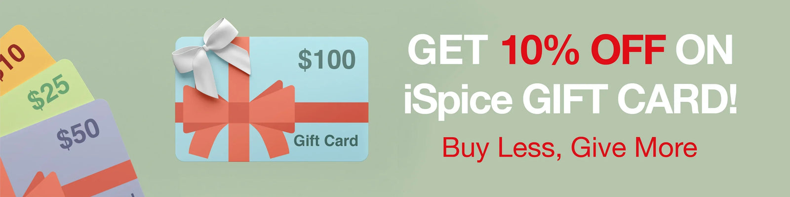 Unique Spice Gifts with Gift Cards