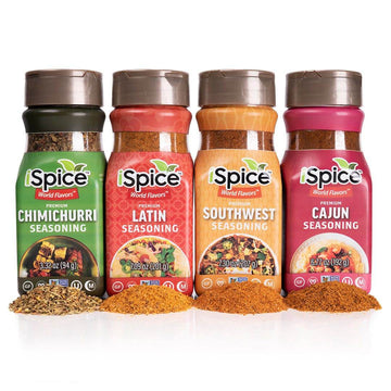 iSpice | 4 Pack of Ethnic Seasoning | Southern Excitement | Mixed Spice & Seasoning Gift Set | Halal | Kosher