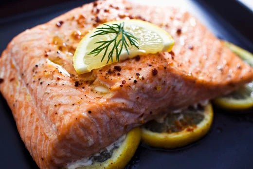 Baked Salmon With Lemon Dill Sauce