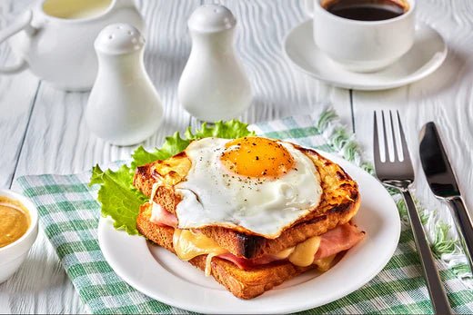Croque Madame.Line a baking sheet with - iSpice You
