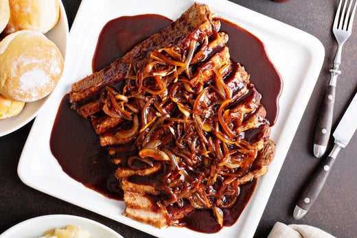 Slow Roasted Brisket and Caramelized Onions