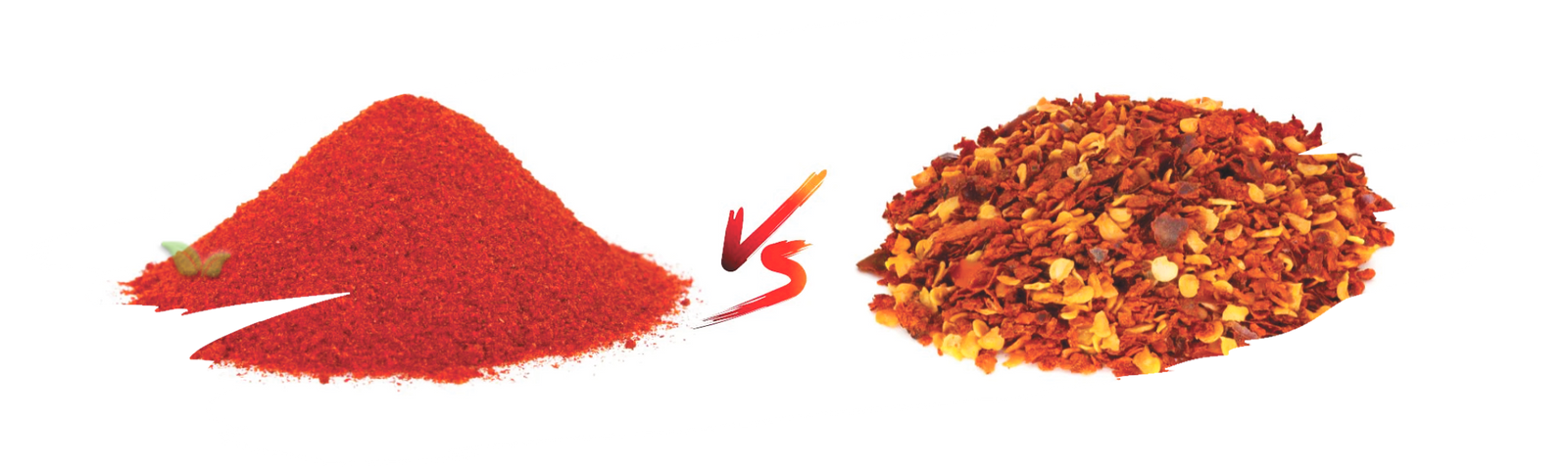 comparison of red pepper forms demonstrating spice intensity and flavor differences