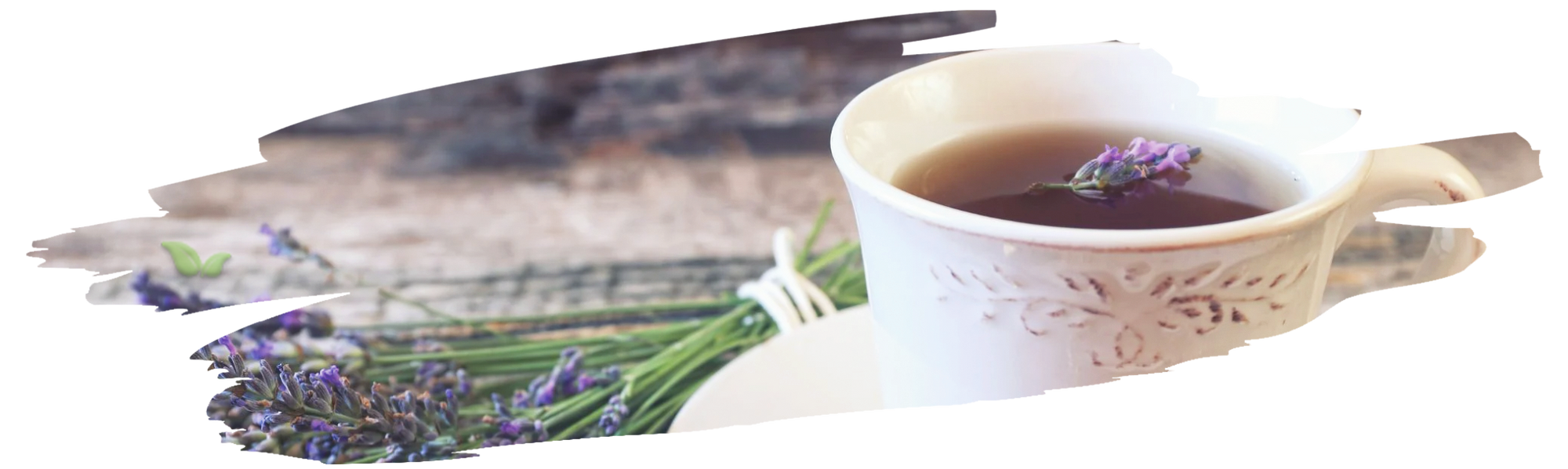 lavender buds steeping in hot water demonstrating aromatic infusion