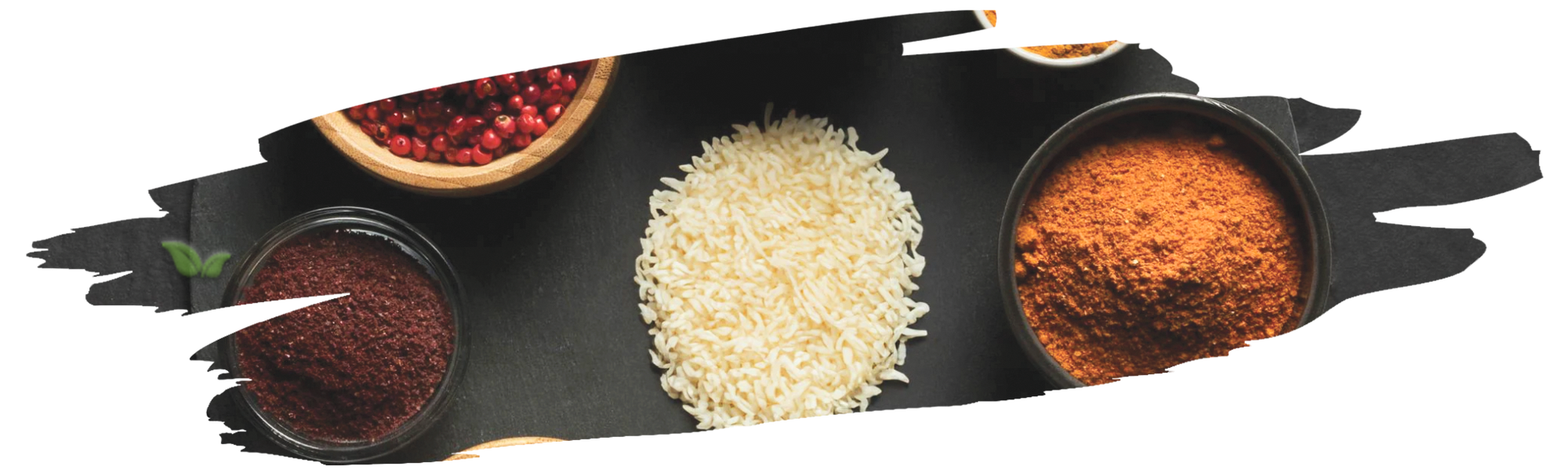 chef garnishing basmati rice with garam masala demonstrating traditional dish