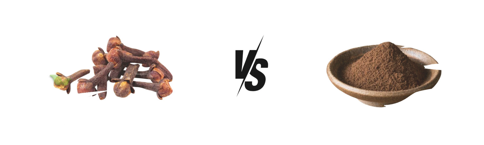 comparison of clove forms demonstrating culinary uses and strength differences