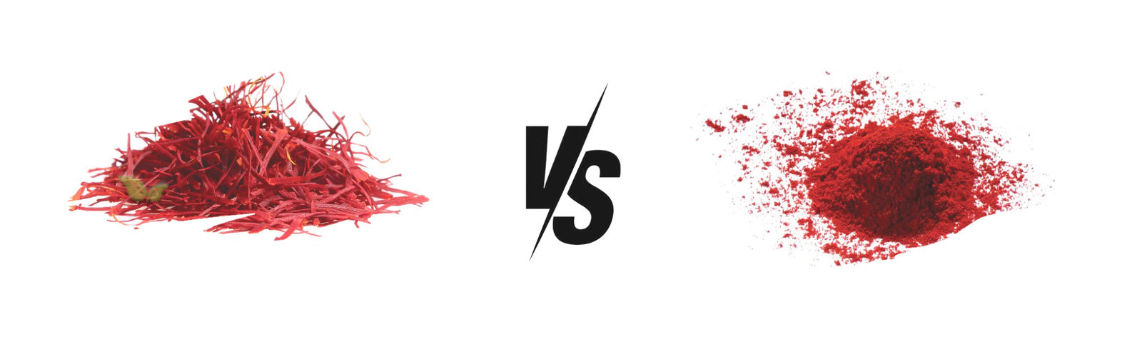 comparison of saffron forms demonstrating culinary uses and color richness