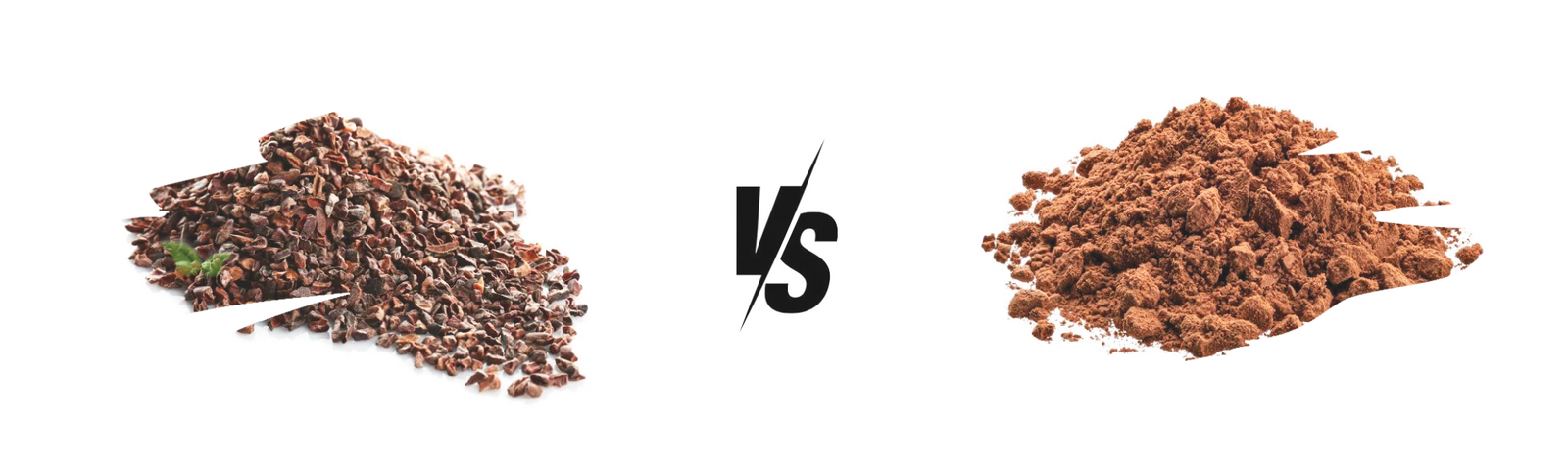 comparison of cacao nibs and cocoa powder demonstrating taste and usage differences