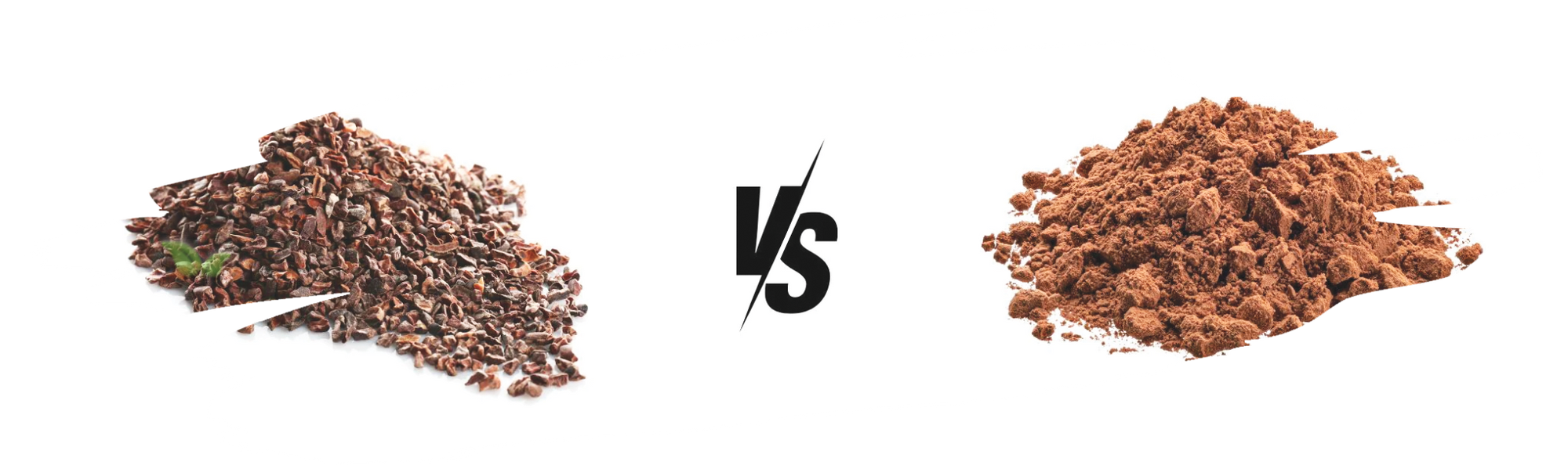 comparison of cacao nibs and cocoa powder demonstrating taste and usage differences