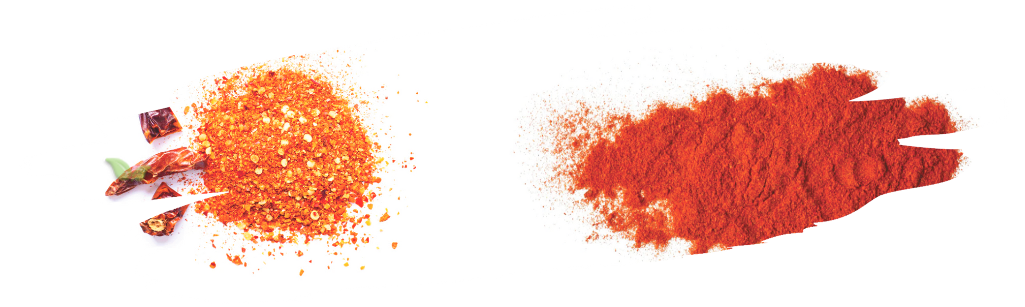 comparison of chili flakes and paprika demonstrating heat and flavor profiles
