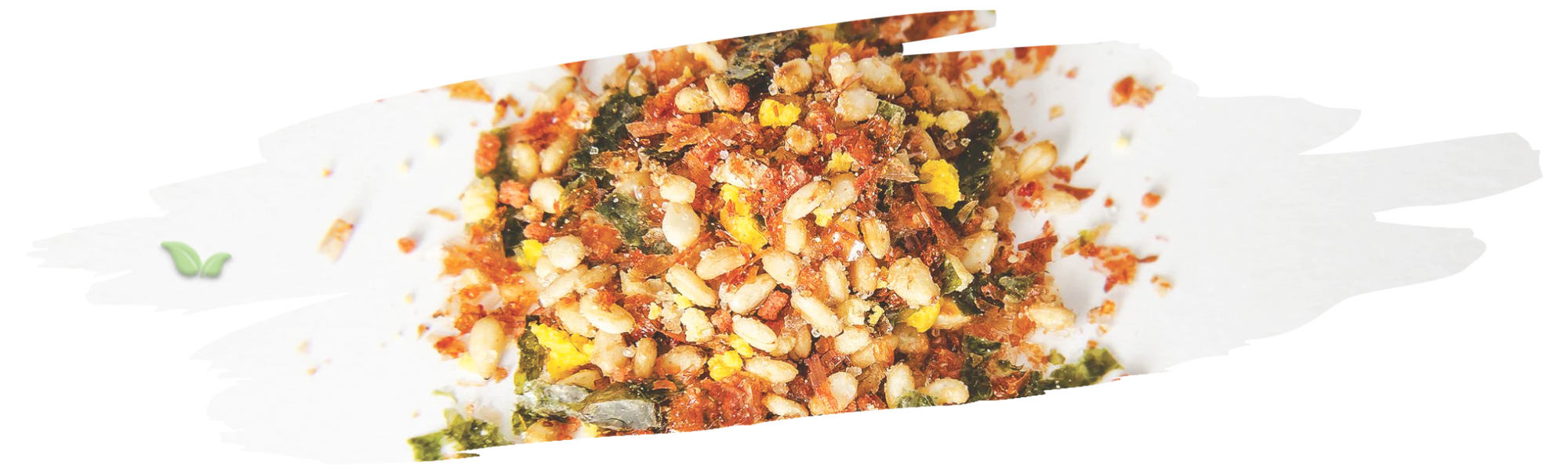 bowls of traditional furikake ingredients demonstrating japanese flavor base