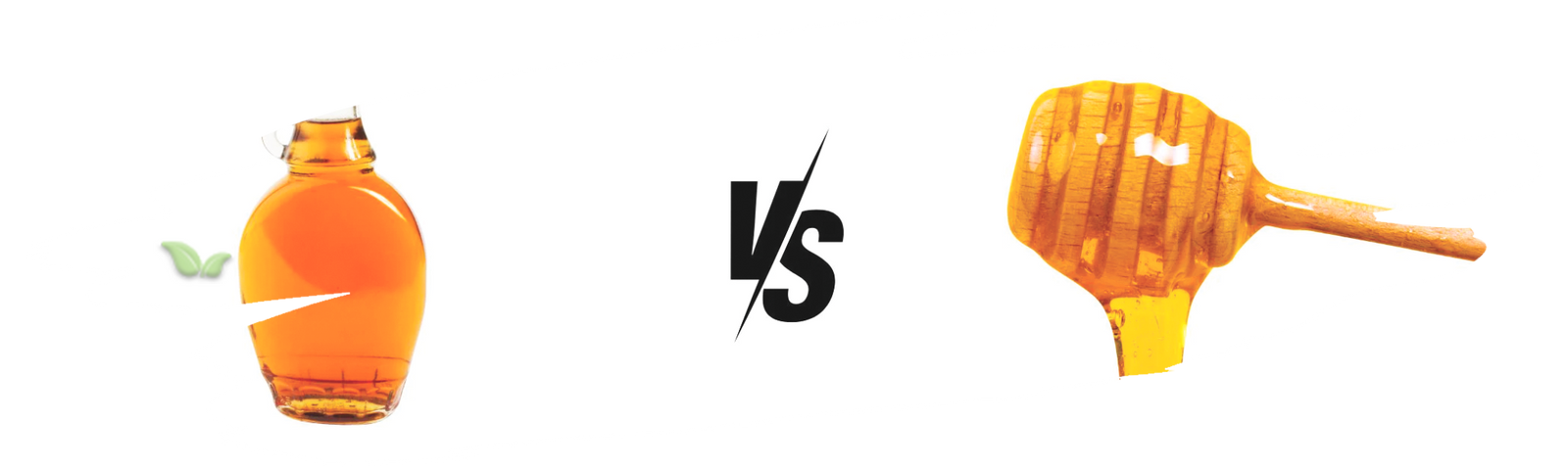 comparison of maple syrup and honey demonstrating flavor and texture contrast