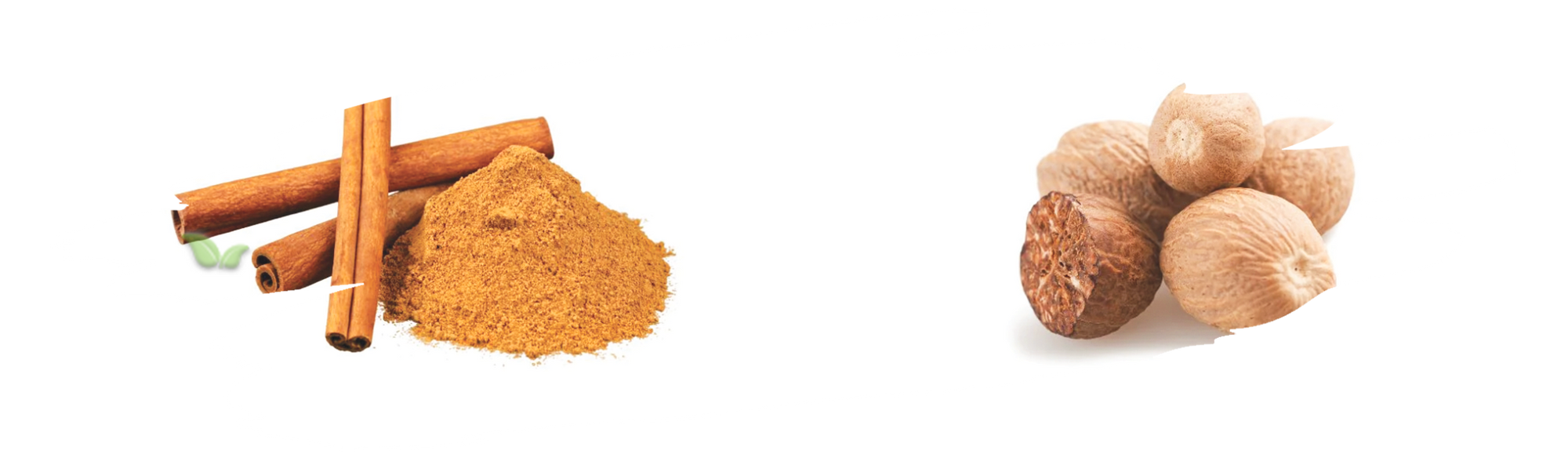 comparison of cinnamon and nutmeg demonstrating spice pairing and usage