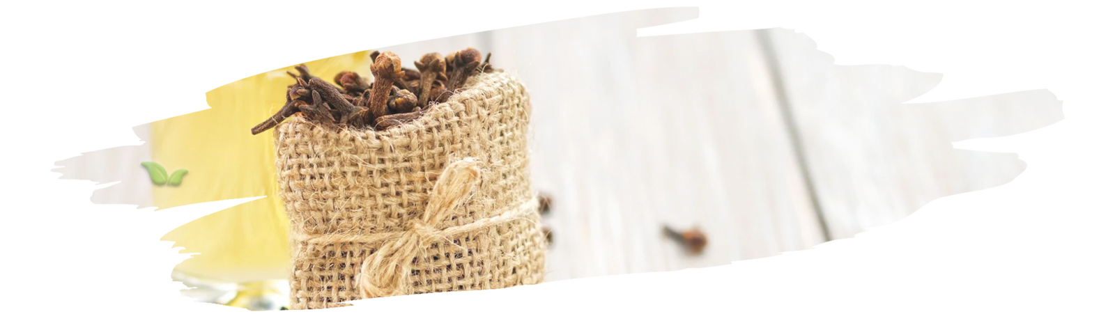 bottle of pure clove essential oil displayed demonstrating natural aroma production
