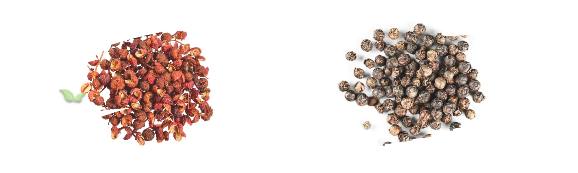 comparison of peppers demonstrating heat and numbing flavor variation