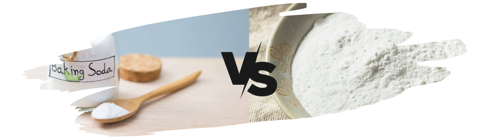 baking ingredients arranged demonstrating when and where to use baking soda versus cream of tartar