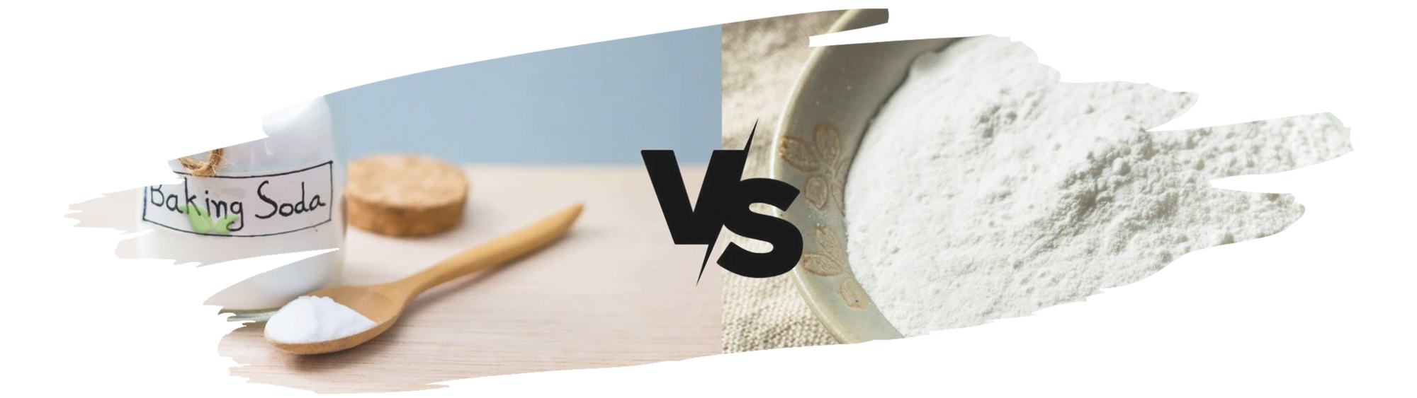 baking ingredients arranged demonstrating when and where to use baking soda versus cream of tartar