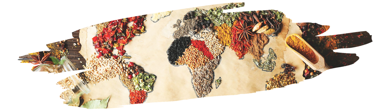 chef arranging international spices on table demonstrating worldwide spice journey