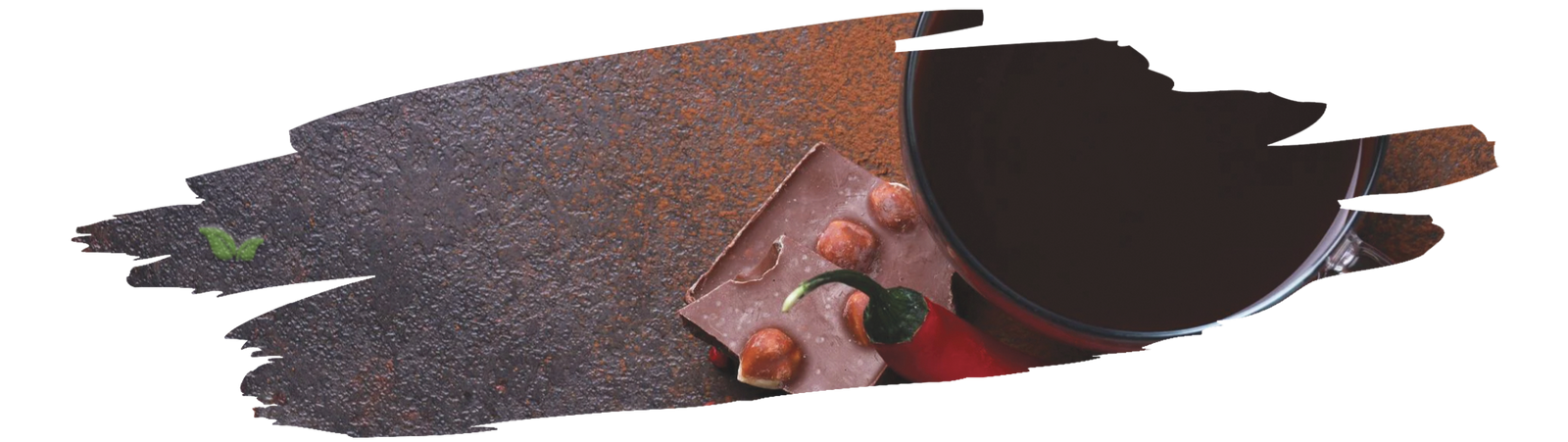 coffee beans and chili powder displayed together representing unique spicy coffee blend