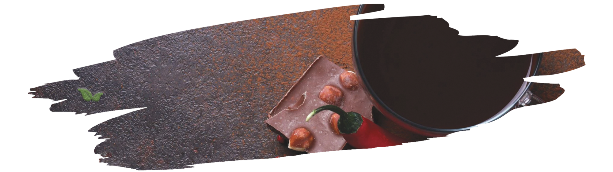 coffee beans and chili powder displayed together representing unique spicy coffee blend