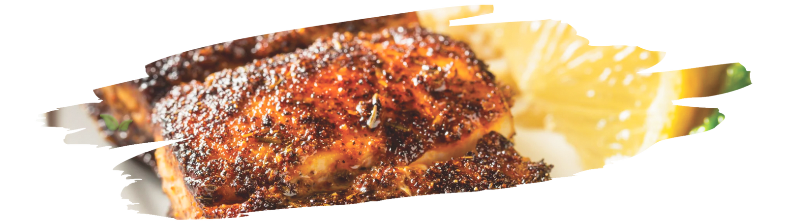 Cajun-style blackened redfish on a plate for seafood lovers
