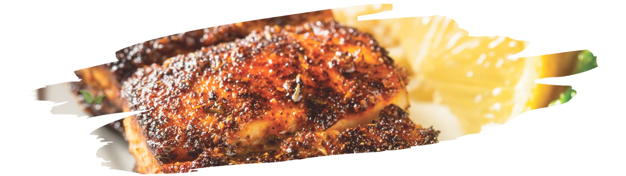 Cajun-style blackened redfish on a plate for seafood lovers