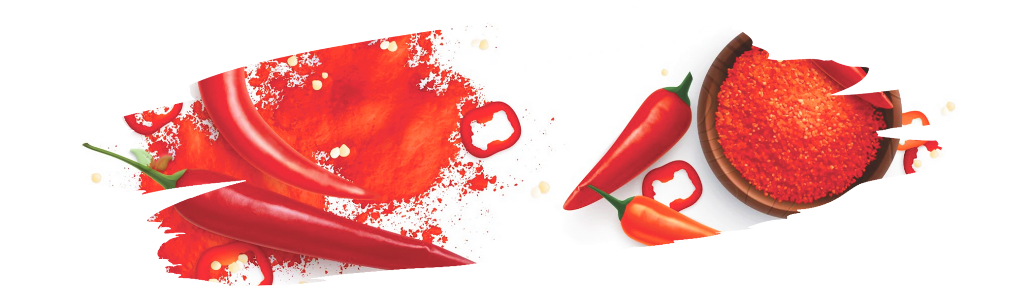 variety of chili peppers arranged by spiciness representing scoville heat unit measurement