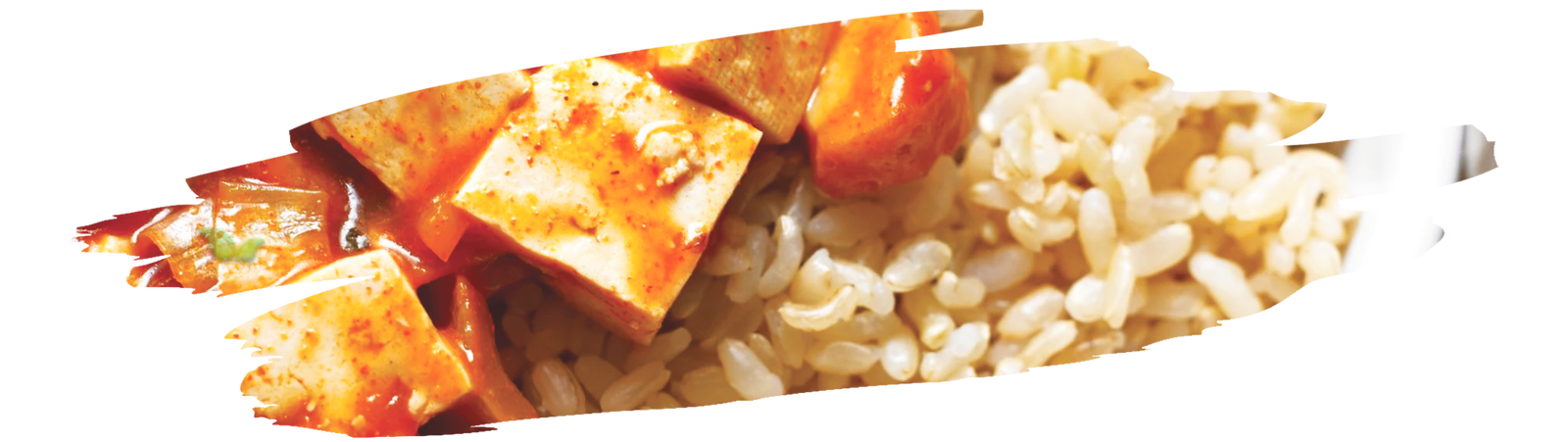 stir fried tofu coated with black pepper sauce showing spicy asian dish