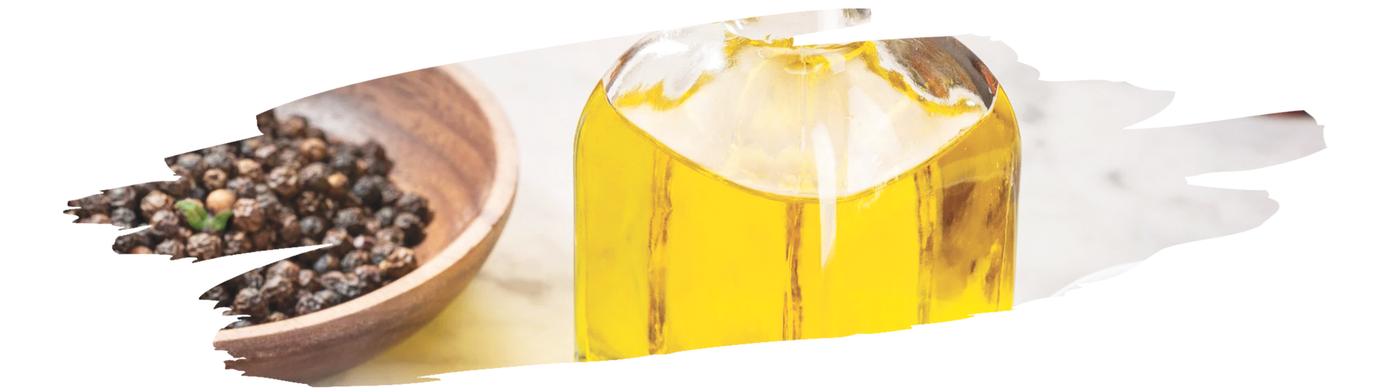 black pepper essential oil used in aromatherapy showing natural extraction and benefits