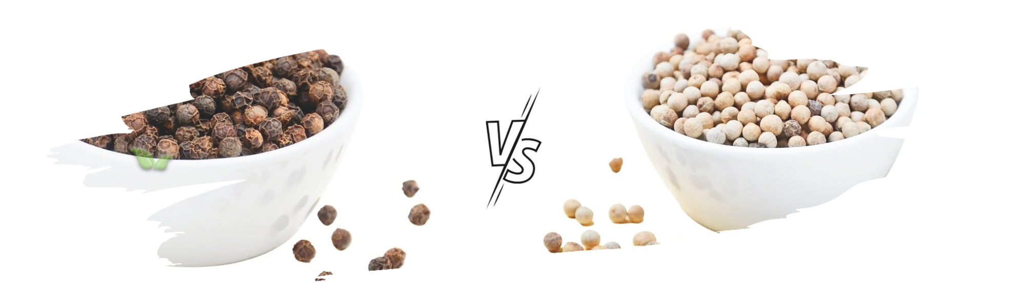 comparison of black and white pepper highlighting flavor intensity and culinary uses