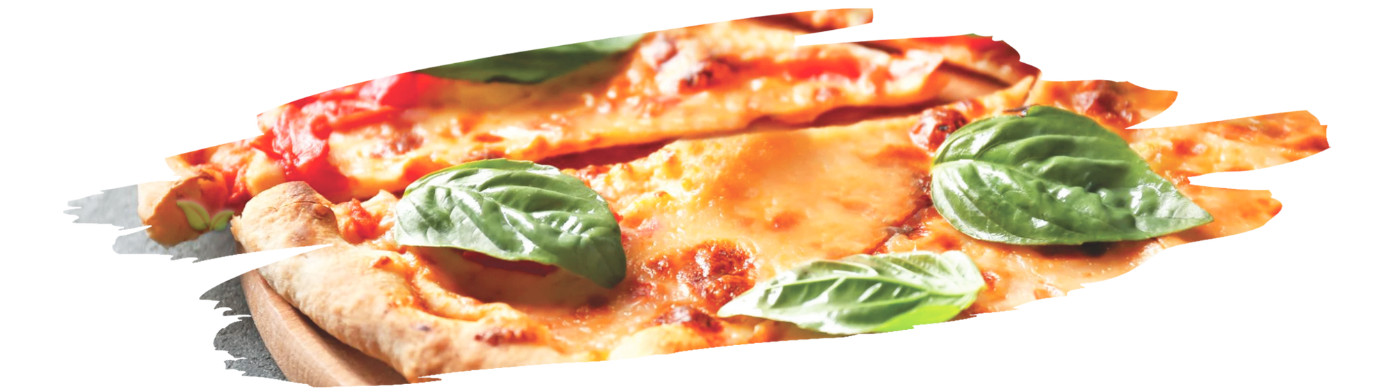 baked pizza topped with basil pesto and vegetables for aromatic flavor