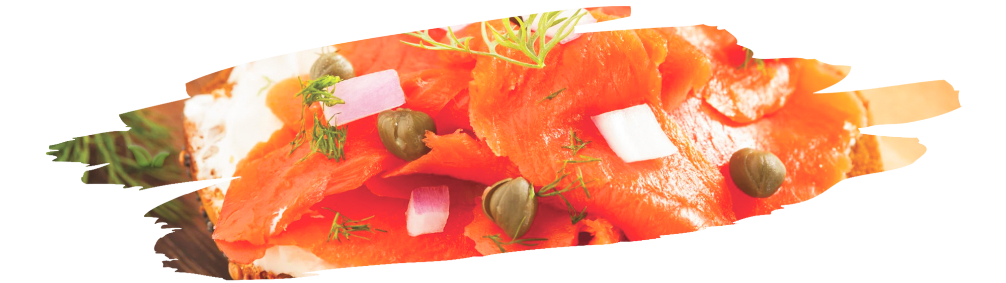 smoked salmon lox bagel with capers and onion representing traditional breakfast style
