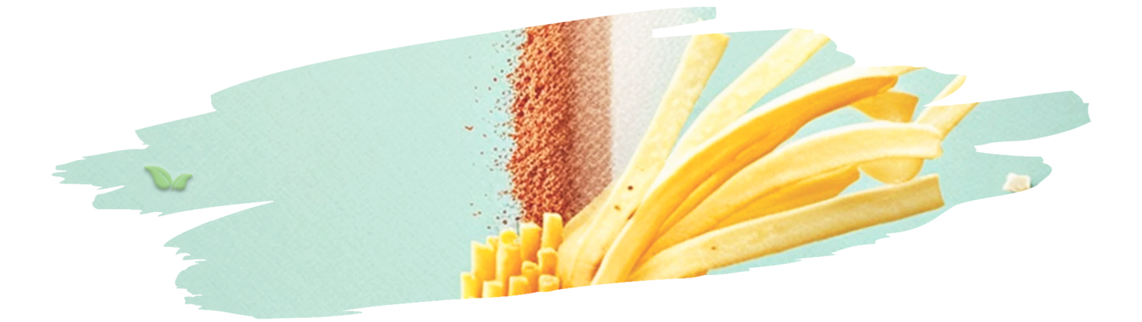 Crispy french fries being sprinkled with seasoning for extra flavor.