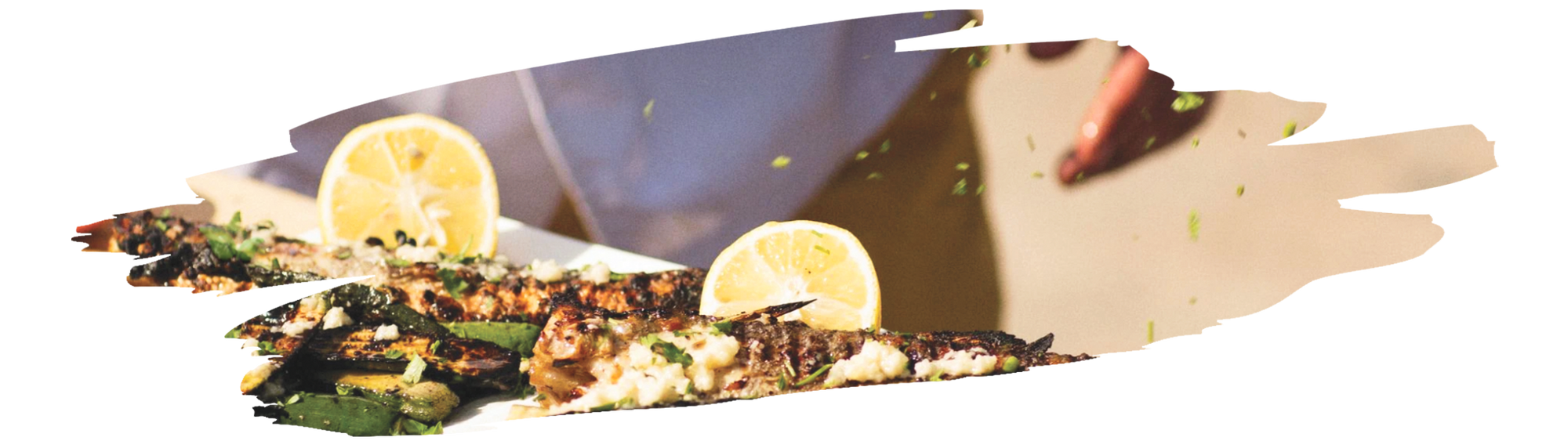 Bright, savory “Catch of the Day” rub featuring garlic, paprika, allspice, cayenne and other spices for marine dishes