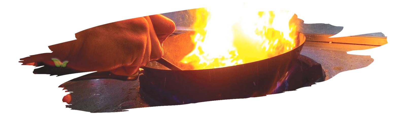 Assorted spices beside stove showing when to add them during cooking process