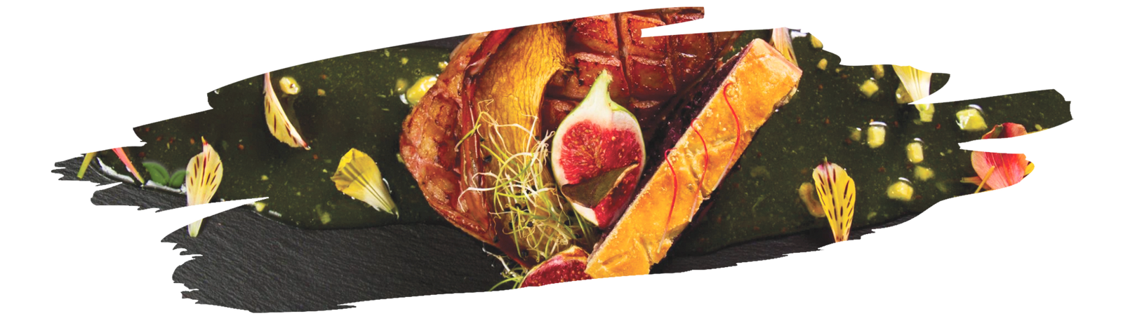 Professional chef using fine gourmet spices and herbs to enhance a plated dish in upscale kitchen