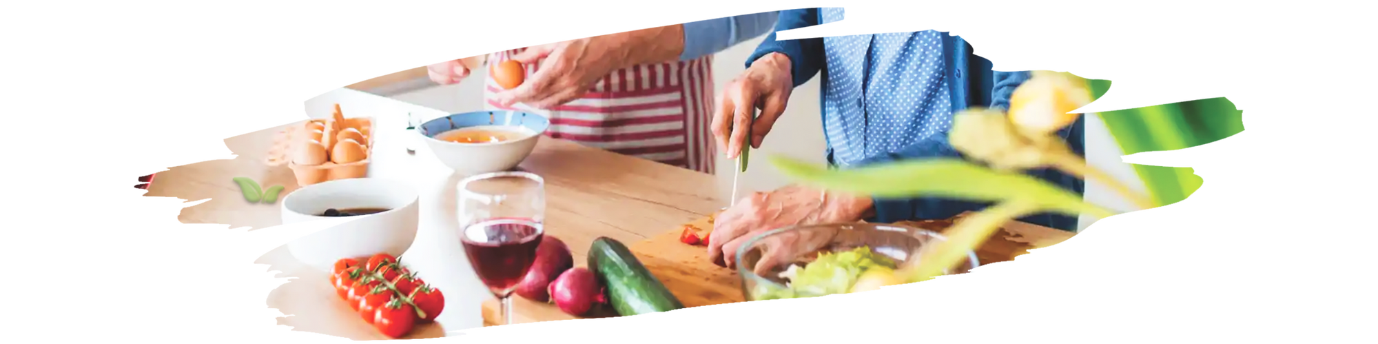 Assorted culinary gifts including cookbooks, herbs, and kitchen accessories for food lovers.