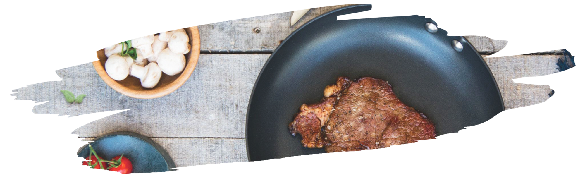 chef flipping steak in skillet demonstrating professional searing technique