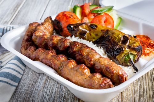 making Iranian koobideh kabab