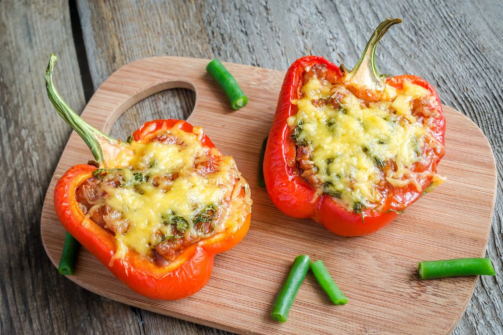 Dolma - Stuffed vegetables with rice and herbs.