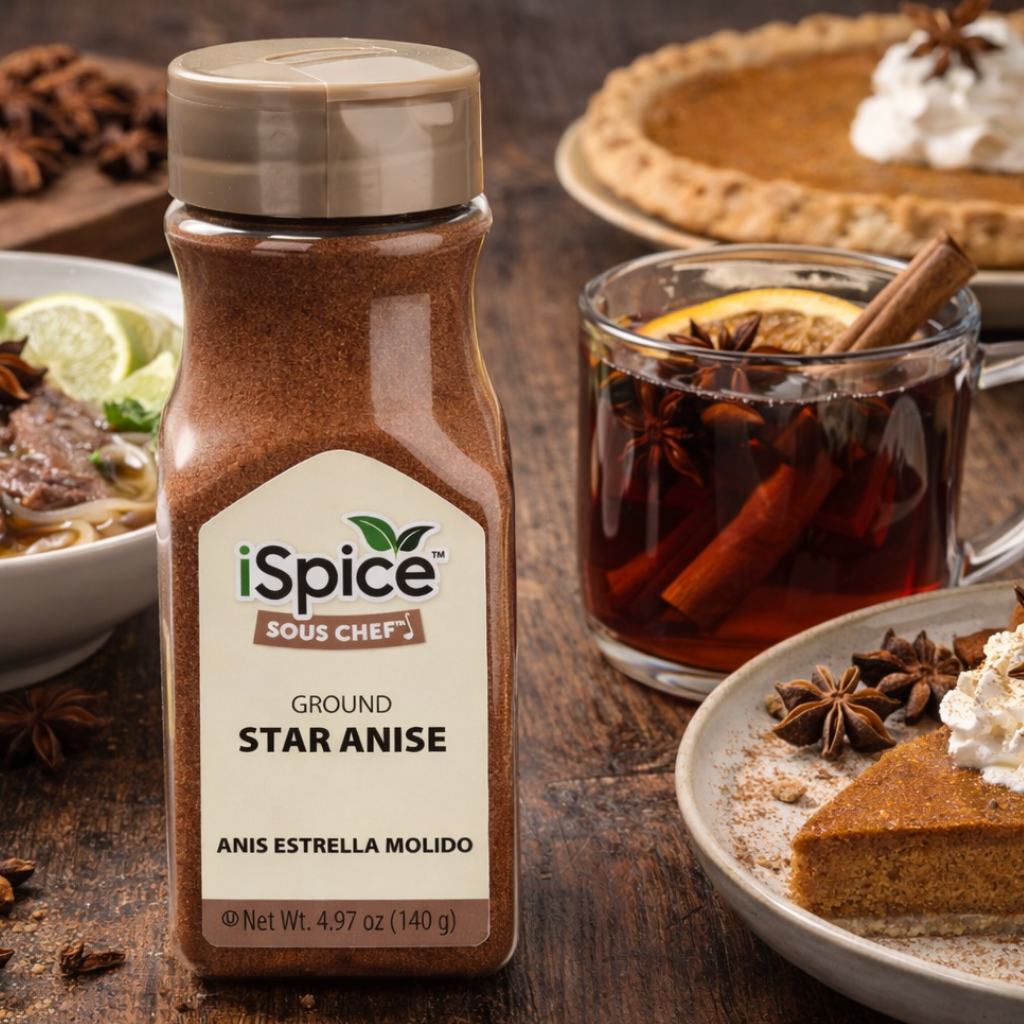 iSpice Ground Star Anise 4.97 oz gourmet spice kosher seasoning