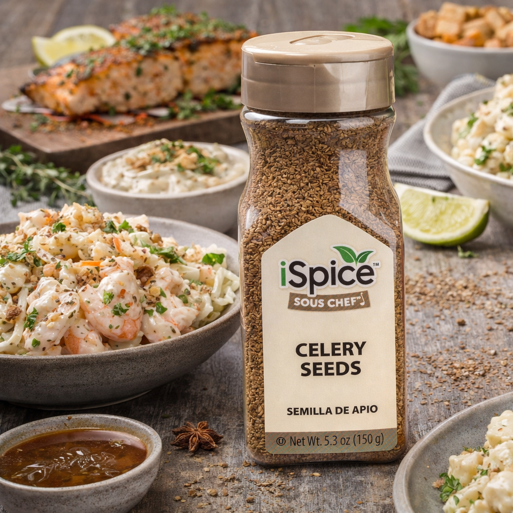 iSpice Whole Celery Seed 5.3 oz gourmet spice kosher seasoning