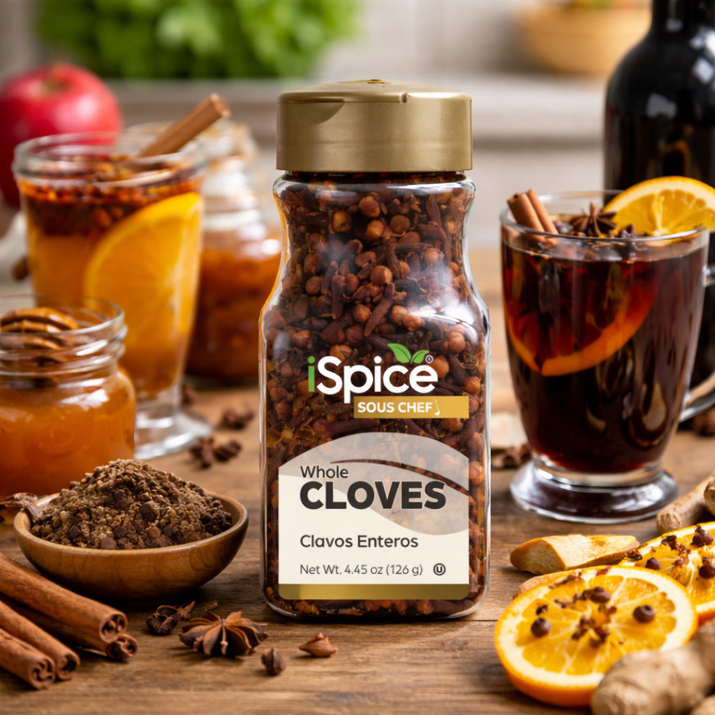 iSpice Cloves Whole 4.45 oz premium aromatic spice jar