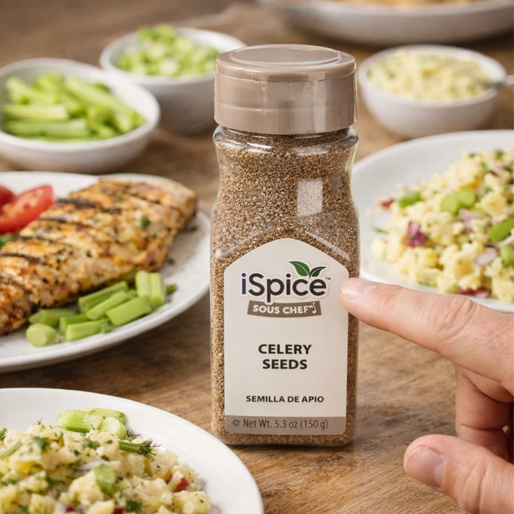 iSpice Celery Seed Whole 5.3 oz premium quality spice jar