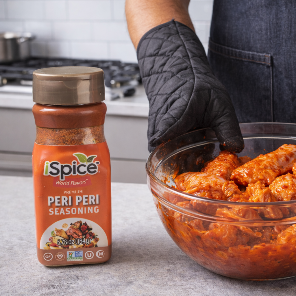 iSpice Halal Peri Peri Seasoning 5.78 oz gourmet spice blend