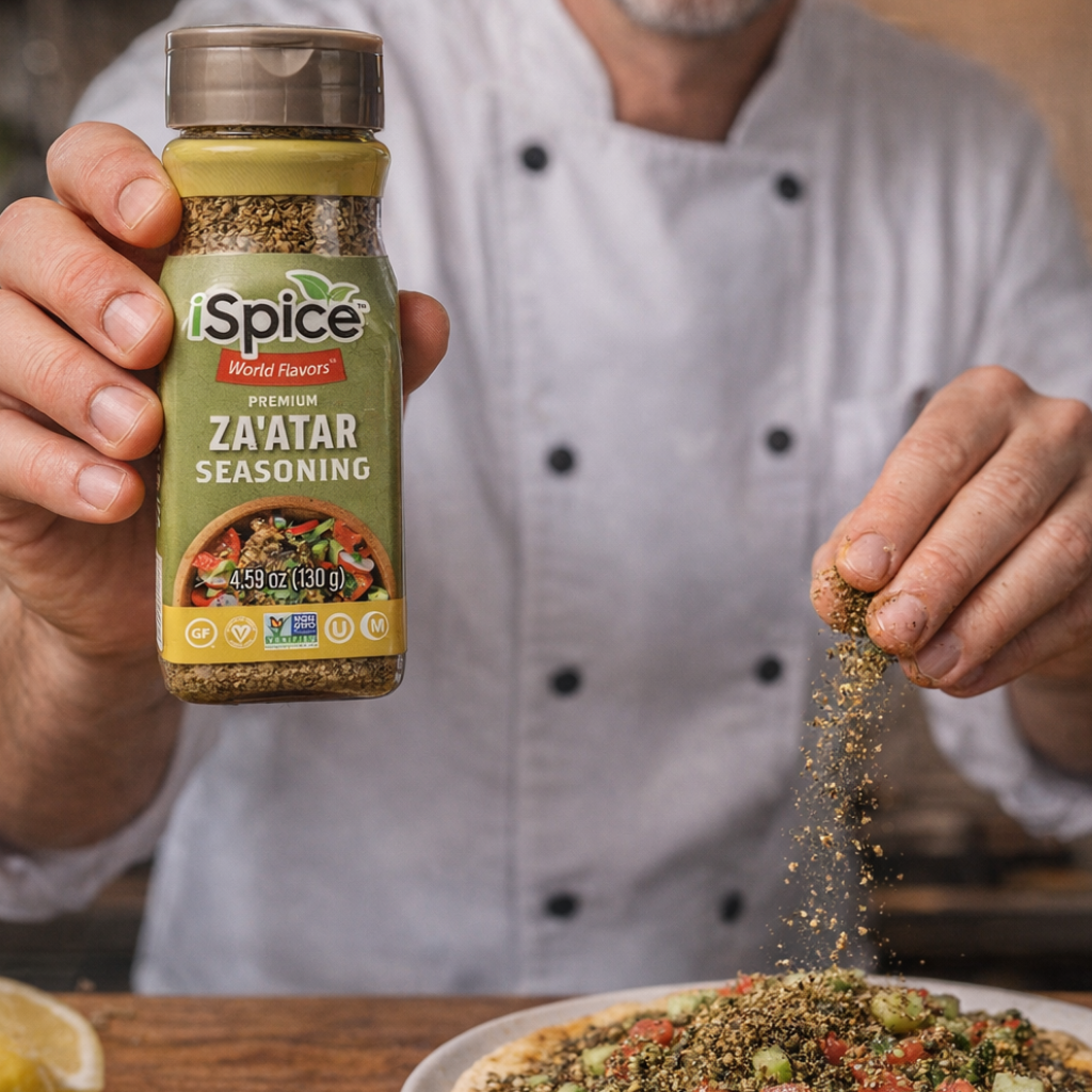 iSpice Halal Zaatar Seasoning 4.59 oz kosher gourmet spice mix