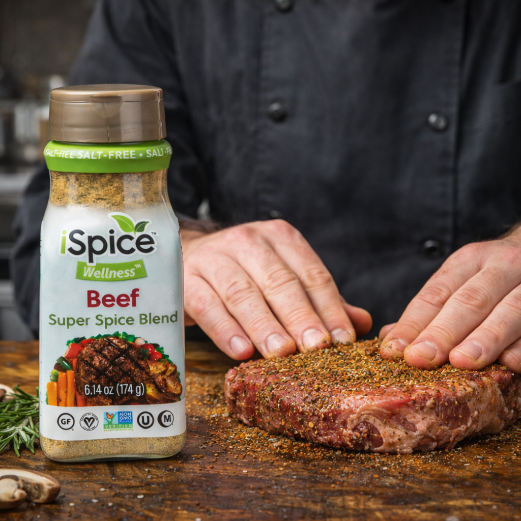 iSpice Halal Salt Free Beef Seasoning 6.14 oz kosher spice mix