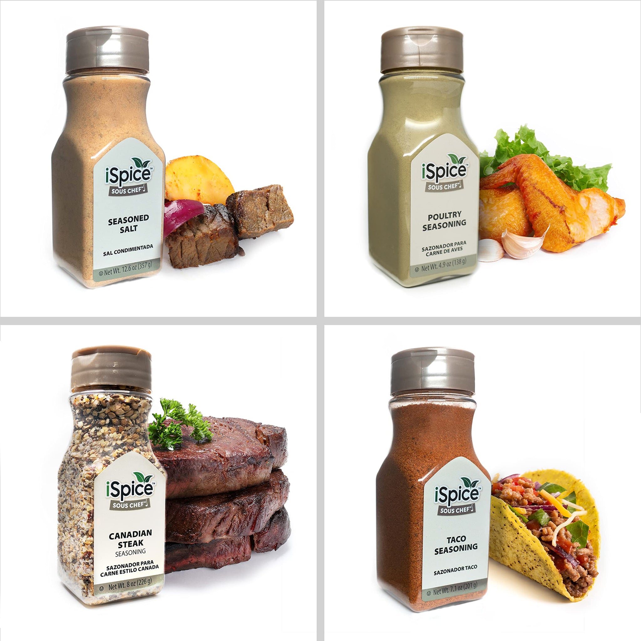 10 Pack Variety Set of AllPurpose Gourmet Seasonings iSpice You