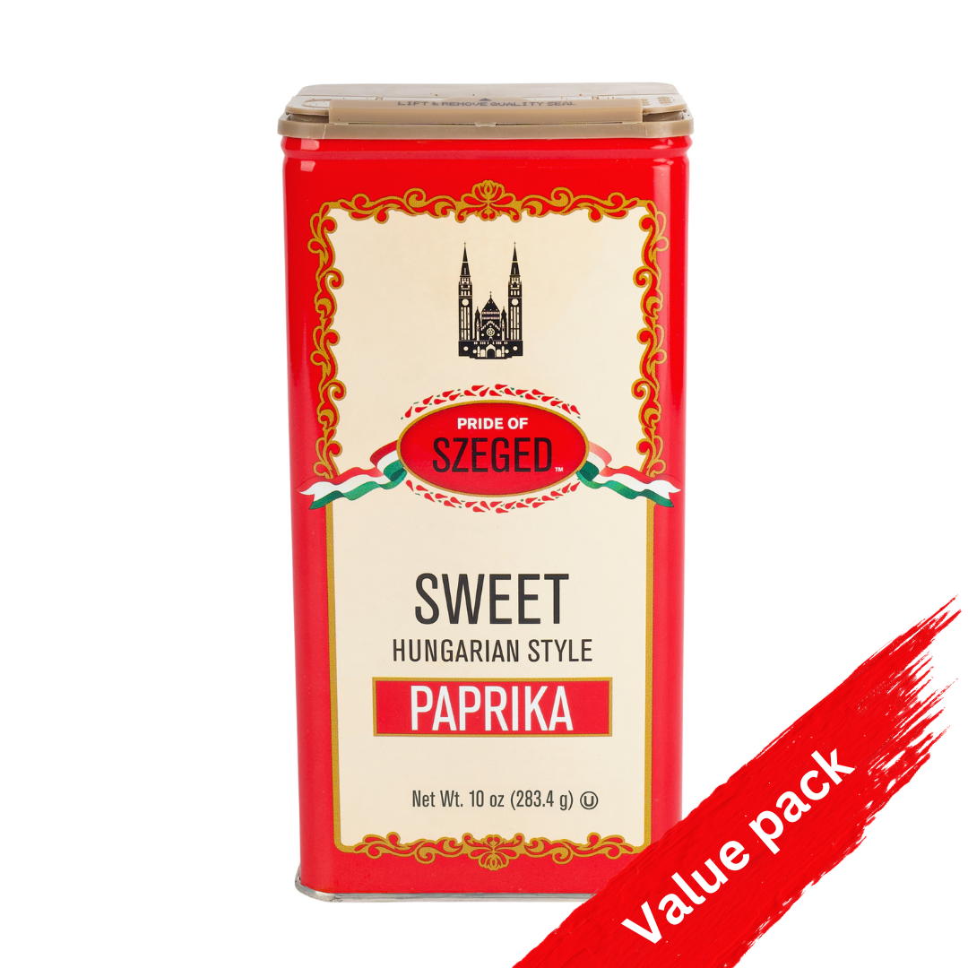 Szeged Pride of Szeged Hungarian Style Sweet Paprika 10 oz value pack spice container