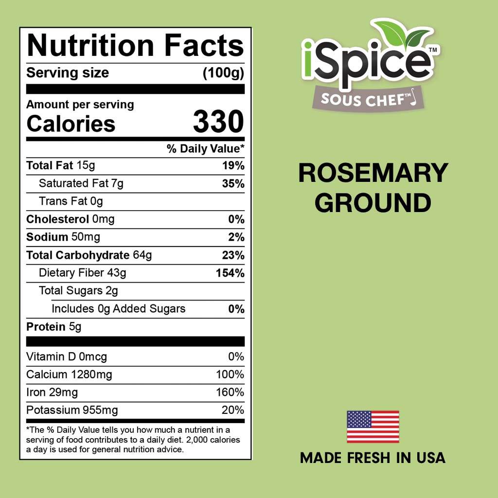 iSpice | Rosemary Ground | 4 oz | Premium Herbs | Kosher | Culinary boost - iSpice You
