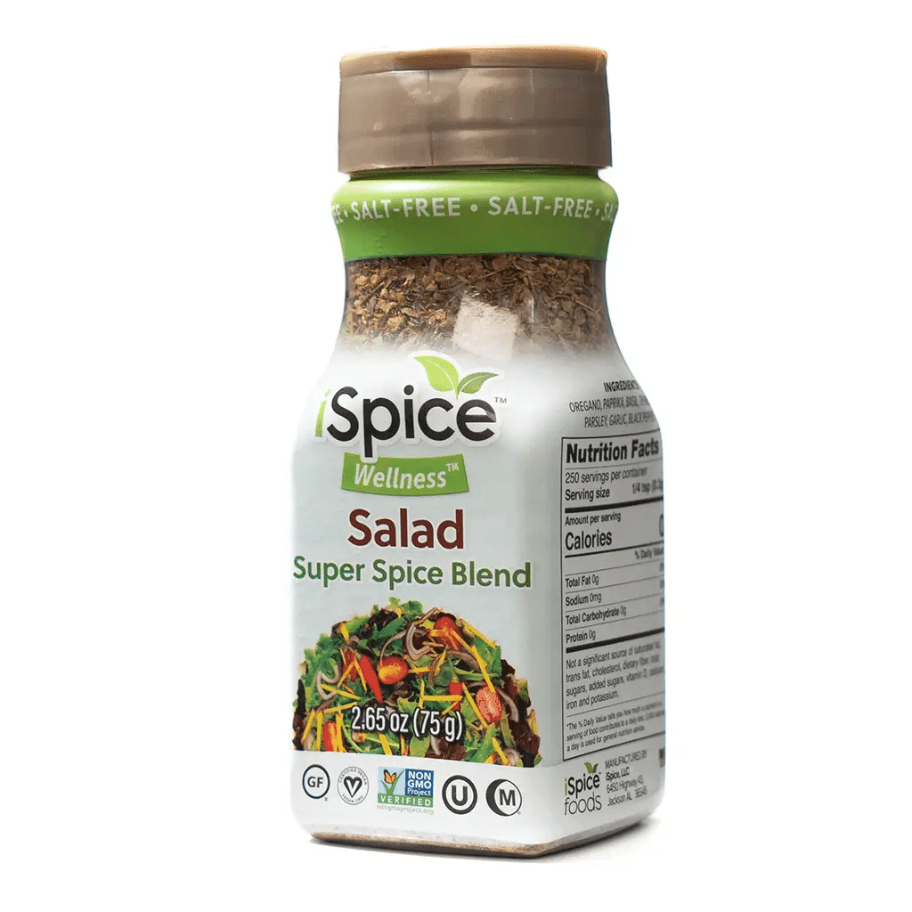 iSpice | Salt-Free Salad Seasoning | 2.65 oz | Mixed Spice & Seasoning | Halal | Kosher | Sugar Free - iSpice You